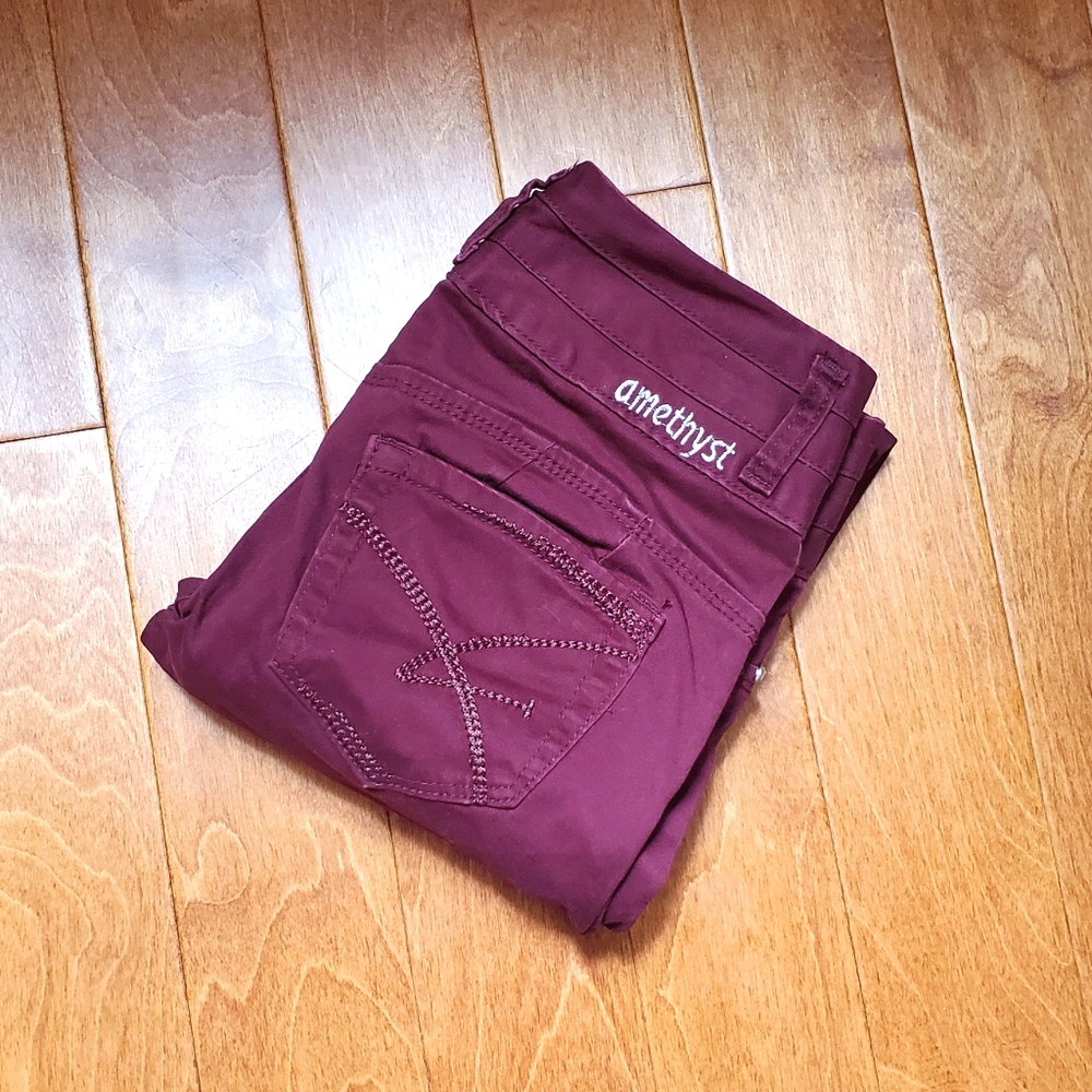 NWT🔥High Waisted Plum Jeggings - Picture 4 of 6